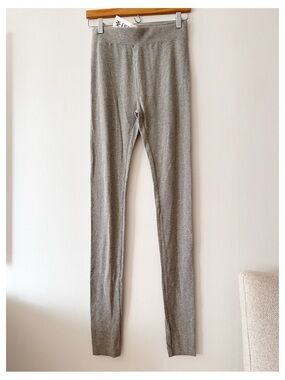 NWT Eterne High-rise ribbed leggings light grey size medium